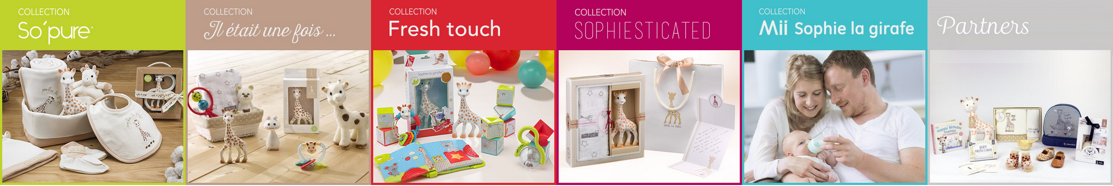 Sophie la girafe collecties